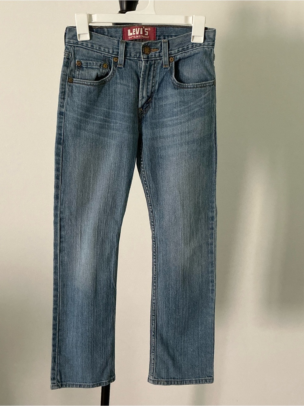 Levi’s 514 Slim Straight Boys Jeans – Size 12 Regular, 26” x 26.5”